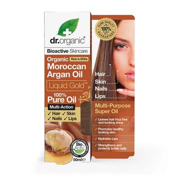 Dr. Organic Moroccan Argan Oil Liquid Gold 100% Pure Oil 50ml