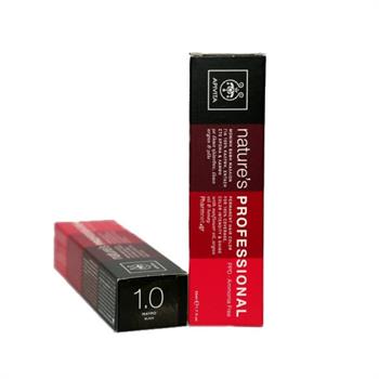Apivita Nature's Hair Color Professional Μόνιμη Βαφή Μαλλιών 1.0 Mαύρο