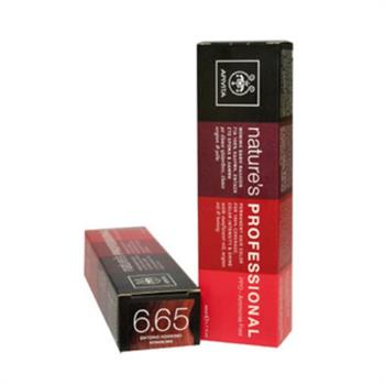 Apivita Nature's Hair Color Professional Μόνιμη Βαφή Μαλλιών 6.65 Έντονο Κόκκινο
