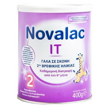 Novalac IΤ 2 Γάλα 2ης Βρεφικής Ηλικίας 400gr