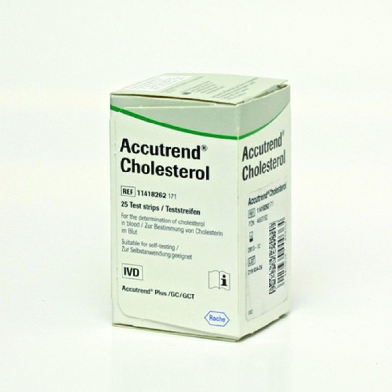Accutrend Cholesterol Ταινίες Μέτρησης Χοληστερόλης 25τμχ