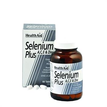 Health Aid Selenium Plus A, C, E & Zinc 60tabs