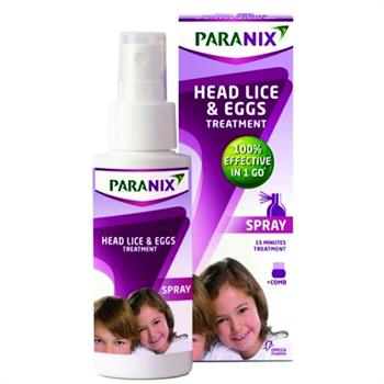 Paranix Spray Αγωγή Κατά των Φθειρών του Τριχωτού της Κεφαλής και των Αυγών 100ml + Κτένα