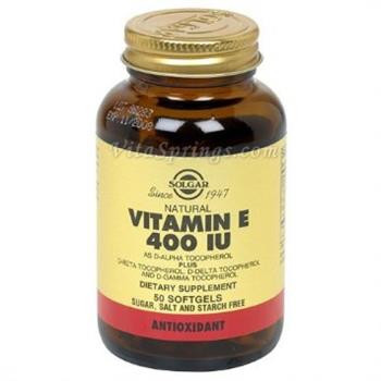 Solgar Vitamin E 400IU 50Softgels