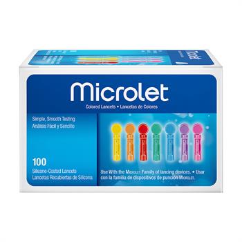Bayer Microlet Colored Lancets 100τμχ