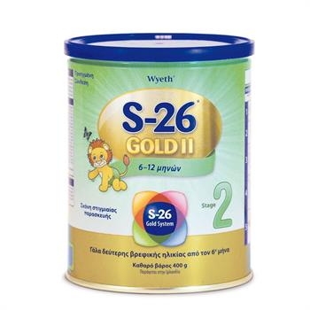 S-26 2 Gold Γάλα 2ης Βρεφικής Ηλικίας 400gr