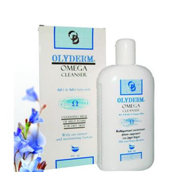 Olyderm Omega Cleanser Καθαριστικό Γαλάκτωμα Ήπιου Αφρισμού για Ξηρό Δέρμα 300ml