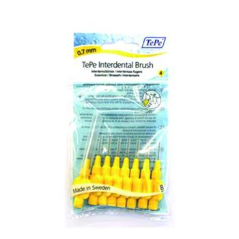 TePe X-Fine Μεσοδόντια Βουρτσάκια Κίτρινα 0,7mm