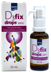 D3 Fix Drops 30ml – Βιταμίνη D3 σε Σταγόνες για Οστά, Ανοσοποιητικό & Ευεξία
