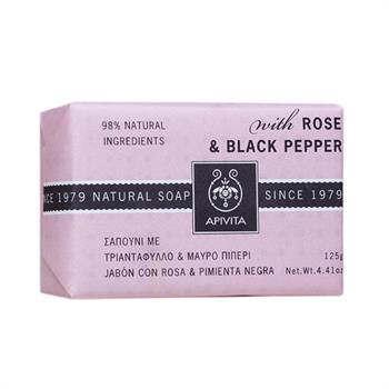 Apivita Natural Soap με Τριαντάφυλλο 125gr