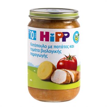 HiPP Βρεφικό Γεύμα Κοτόπουλο με Πατάτες και Φρέσκια Τομάτα 220gr