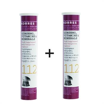 Korres Ginseng Vitamins & Minerals 2X18 αναβράζοντα δισκία