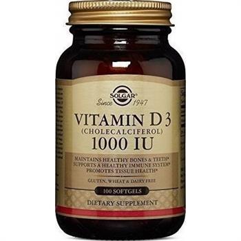 Solgar Vitamin D3 1000IU 25μg 100Softgels