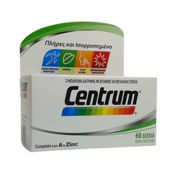 Centrum A to Zinc 60tabs