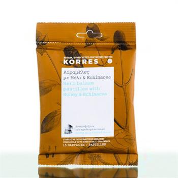 Korres Καραμέλες για το Λαιμό με Μέλι & Echinacea 15τμχ