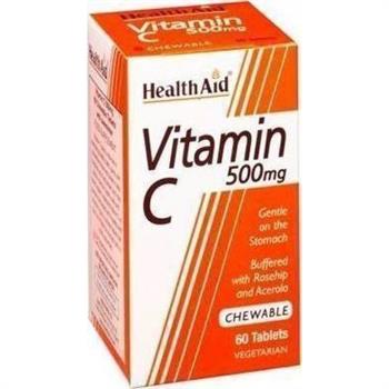 Health Aid Vitamin C 500mg 60 μασώμενα δισκία