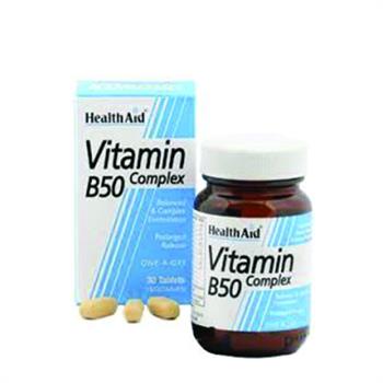 Health Aid Vitamin B50 Complex 30tabs