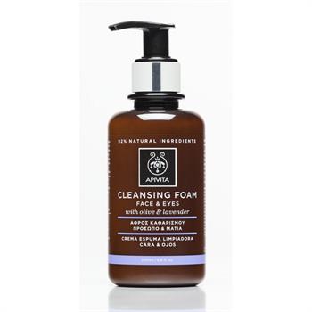 Apivita Cleansing Foam Κρεμώδης Αφρός Καθαρισμού με Ελιά & Λεβάντα 200ml