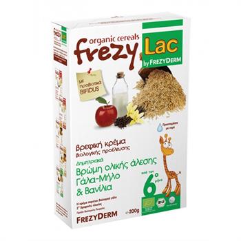 Frezyderm Frezylac Κρέμα Βρώμη Ολικής Άλεσης Γάλα - Μήλο Βανίλια 200gr