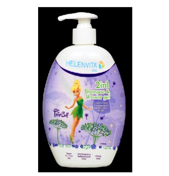 Helenvita Kids TinkerBell 2 in 1 Shampoo & Shower Gel Ήπιο Σαμπουάν & Αφρόλουτρο, 500ml