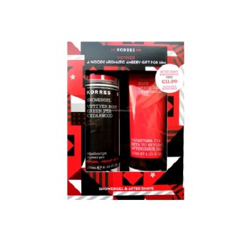 Korres Set Vetiver Root Aftershave Balm & Αφρόλουτρο