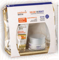 Panthenol Extra Promo Sun Care Diaphanous SPF50 Gel 50ml & ΔΩΡΟ night cream