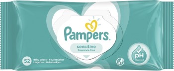 Pampers Sensitive Μωρομάντηλα 52τμχ