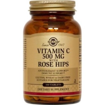 Solgar Vitamin C 500mg with Rose Hips 100tabs