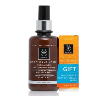 APIVITA CLEANSING MILK 3IN1 FACE & EYES 200ML PROMO