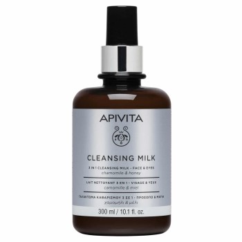 APIVITA CLEANSING MILK 3IN1 FACE&EYES PROMO NEW 300ML