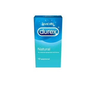 Durex Natural τα Κλασικά Προφυλακτικά, 12 Τεμάχια