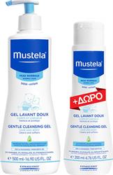 Mustela Promo Gentle Cleansing Gel Hair & Body 500ml & ΔΩΡΟ 200ml