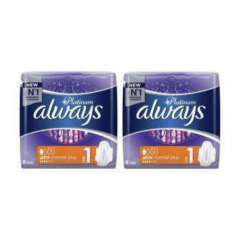ALWAYS ΣΕΡΒΙΕΤΑ PLATINUM ULTRA PLUS NORMAL 8TMX 1+1 ΔΩΡΟ