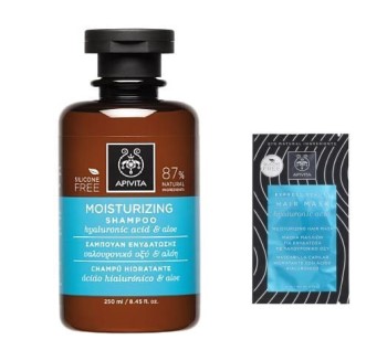 APIVITA SHAMPOO MOISTURIZING 250ML PROMO ΔΩΡΟ HAIR MASK