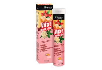 Inoplus Vita Cold n Flu, Κατά του Κρυολογήματος και της Γρίπης, 20 αναβράζοντα Δισκία