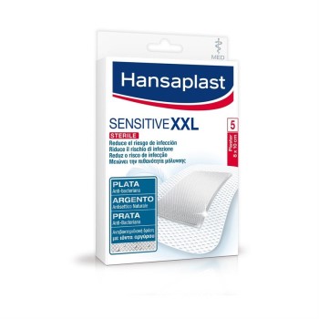 Hansaplast Antibacterial XL Sensitive Sterile 6 x 7cm 5τμχ