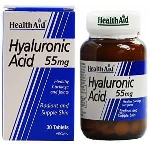 Health Aid Hyaluronic Acid 55mg, 30 tabs