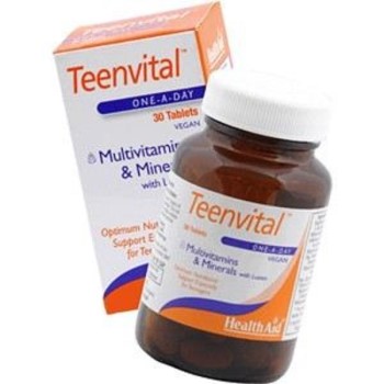 Health Aid Teenvital Πολυβιταμίνες για Εφήβους 30Tabs