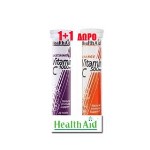 Health Aid Vitamin C 1000mg με Γεύση Φραγκοστάφυλο 20tabs + Δώρο Vitamin C 1000mg με Γεύση Πορτοκάλι 20tabs