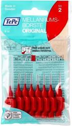 Tepe Interdental Brush - Μεσοδόντια Βουρτσάκια Κοκκινο No 0.5mm (size 2), 8τεμ.