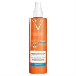 Vichy Capital Soleil Beach Protect Anti-Dehydration Spray SPF30, Αντηλιακό Σπρέι για Προστασία από το Αλάτι και το Χλώριο 200ml
