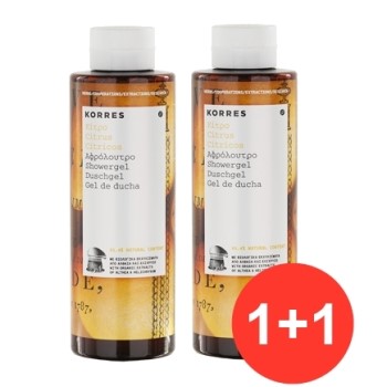 Korres Set Αφρόλουτρο Κίτρο με Βιολογικά Εκχυλίσματα απο Αλθαία και Ελίχρυσο, 1+1 Δώρο, 250ml