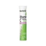 HEALTH AID Vitamin C 1000mg Plus Echinacea 20 αναβράζοντα δισκία Lemon