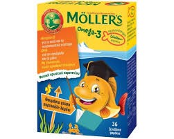Moller’s OMEGA-3 Ζελεδάκια Πορτοκάλι-Λεμόνι 36tabs
