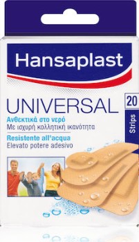Hansaplast Universal Water Resistant 20 Επιθέματα 4 Μεγεθών