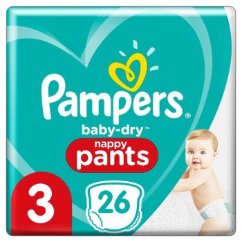 Pampers Pants No3 (15+kg) 26 Πάνες Βρακάκια