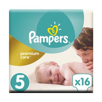 Pampers Premium Care Πάνες Μέγεθος 5 (2-5 κg) 16 Πάνες