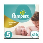 Pampers Premium Care Πάνες Μέγεθος 5 (2-5 κg) 16 Πάνες