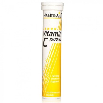 Health Aid Vitamin C 1000mg Δισκία Με Υψηλή Περιεκτικότητα Σε Βιταμίνη C Λεμόνι 20Δισκία