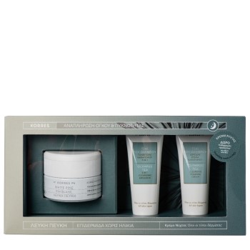 Korres Λευκή Πεύκη Κρέμα Νύχτας 40ml & ΔωροΤσαϊ Του Ολυμπου Γαλάκτωμα Καθαρισμού 3 Σε 1 16ml & Αφρώδης Κρέμα Καθαρισμού 16ml